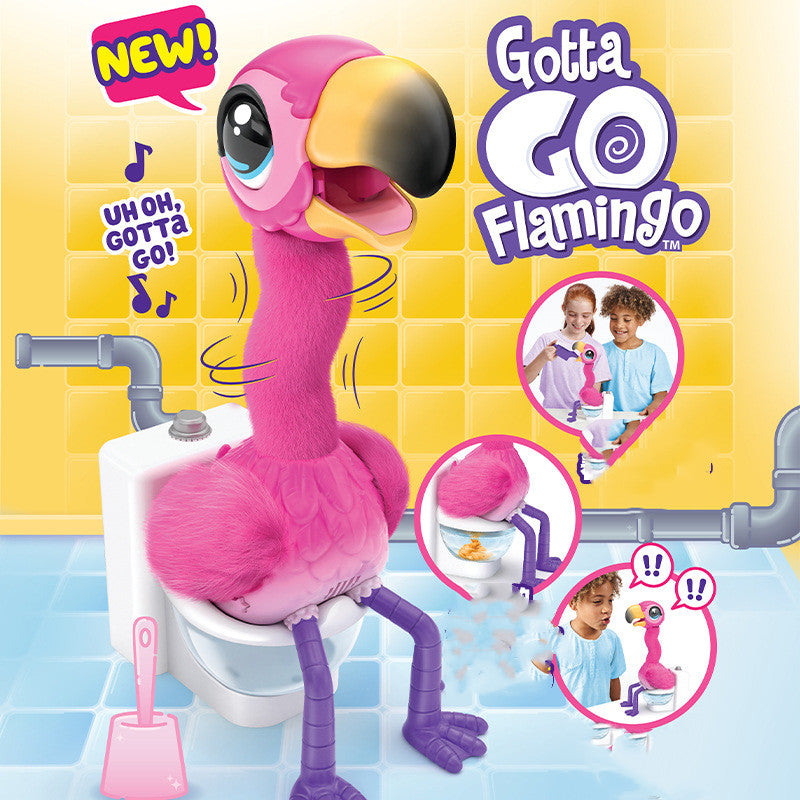 Interactive Electronic Singing Flamingo Pet Toy - Voice Activated Movable Pet