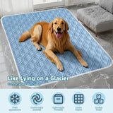 1PCS New Upgraded Ice Cooling Experience Summer Pet Cooling Mat Washable and Breathable Pet Cooling Pad All Season For Dogs Pet