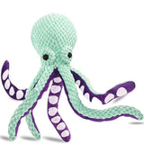 Cute Octopus Plush Dog Toy Squeaky Bite-Resistant Chew Toy for Puppy Teeth Cleaning Interactive Pet Toy