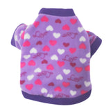 Chihuahua Clothes Cute Printed Small Dog Clothes French Bulldog Dogs Clothes Pets Warm Fleece Dog Winter Coat Puppy Dog Costume