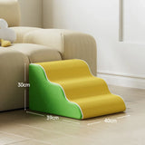 Dog Cat Ramp Ladder 3/4 Step Pet Stair Memory Foam Sponge Dogs Sofa Removable and Washable Training Pet Ramp Stairs Pet Supplies