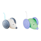 Interactive Cat Toy Electric Mouse Car Automatic Teaser Kitten Pet Toys Rechargeable Intelligent Obstacle Avoidance Cat Car Toy