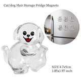 Transparent Dog Hair Storage Pendant Dog Hair Collector Keychain Pet Hair Memorial Bottle for Pet Lovers DIY Memorial Keychain
