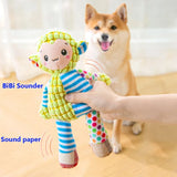 Cute Animals Plush Dogs Cats Toy Interactive Squeaky Puzzle Toy Bite Resistant Teeth Grinding Cleaning Pet Chewing Supplies