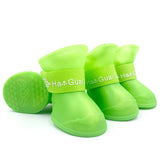 Pet silicone rain shoes anti-dirty non-slip waterproof dog shoes soft bottom footwear small dogs cats teddy Shoes