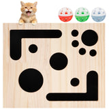 Cat Nail File Box Toy with Bell Ball and Sandpaper Inside Cat Scratch Puzzle Play Nail Care Interactive Pet Toy Stress Free