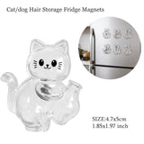Transparent Cute Dog Pendant Keychain Creative Pet Hair Storage Capsule Hanging Ornament for Pet Lover DIY Pet Memorial Keychain