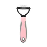 Double Sided Stainless Steel Pet Grooming Brush Dog Cat Hair Remover Comb Tangle Removal Pet Supplies