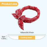 Pet Cooling Scarf Cute Dog Cooling Bandana Adjustable Fast Cooling Cat Cooling Ice Scarf Reusable Cat Collar Pet supplies