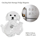 Transparent Dog Hair Storage Pendant Dog Hair Collector Keychain Pet Hair Memorial Bottle for Pet Lovers DIY Memorial Keychain