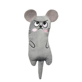 Funny Pet Plush Catnip Toy Cat Expressive Mouse Toys Interactive Cat Toy Kitten Bite Resistance Toy Pet Accessories
