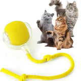 Cat Interactive Ball Toys Automatic Rolling Ball For Kitten Rechargeable Smart Pet Electric Toys With Teaser Sensor Cat Ball Toy
