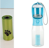 Portable Cat Dog Water Bottle Food Feeder Drinker Poop Dispenser 3 In 1 Leak-proof Multifunctional Dog Water Bottle Pet Products